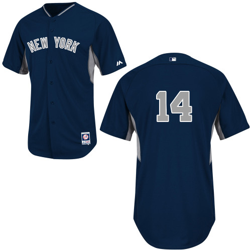 Brian Roberts #14 MLB Jersey-New York Yankees Men's Authentic 2014 Navy Cool Base BP Baseball Jersey - Click Image to Close